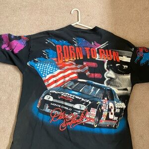 Vtg Dale Earnhardt All over print shirt